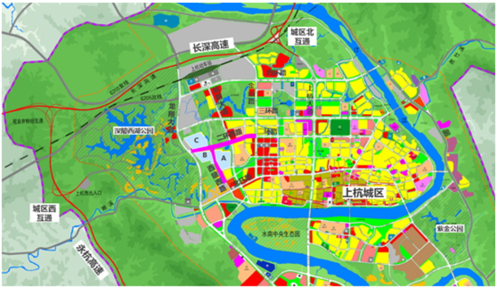 上杭县城区二环西路城市道路工程（一期）