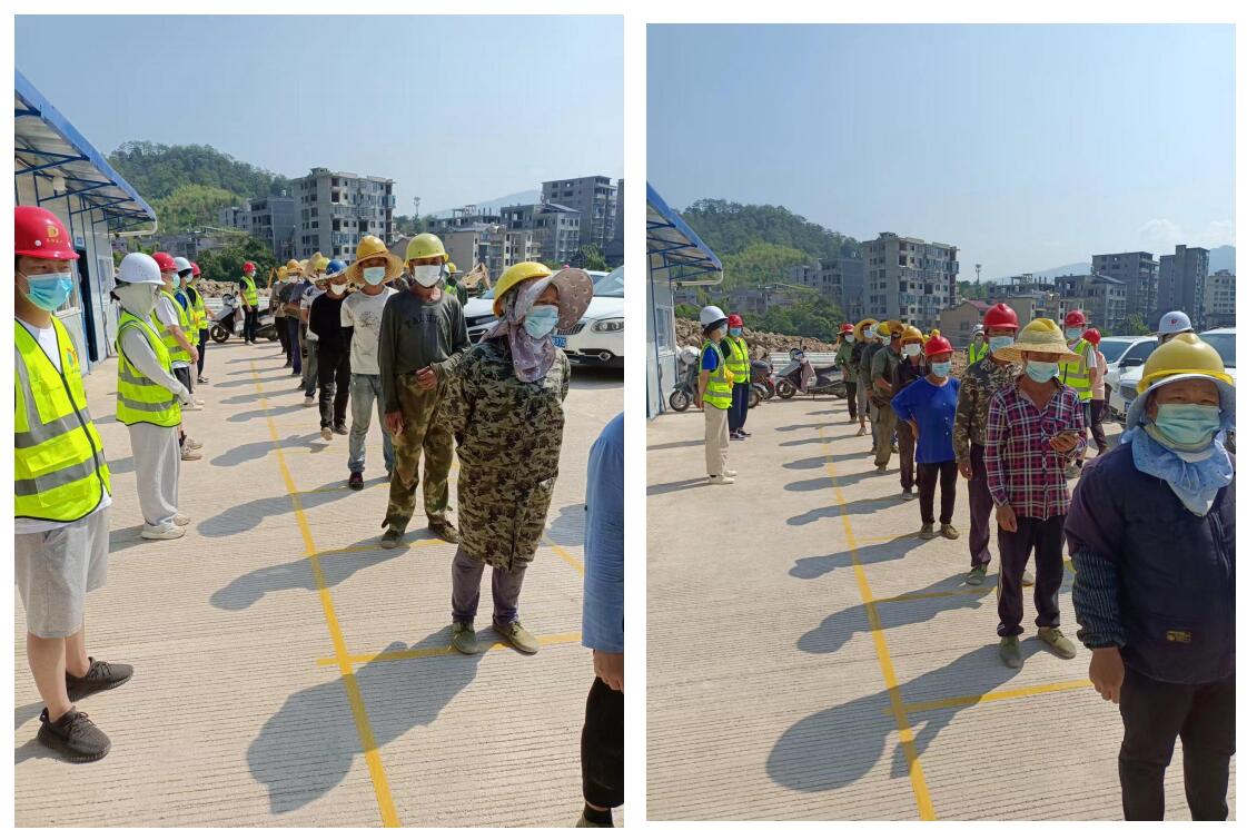 福建松溪经济开发区城东园新型纺织专业园标准化厂房项目部全员核酸检测