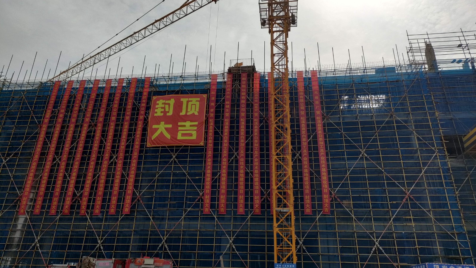 易顺建工集团有限公司承建的熹茗白茶加工及产业技术基地建设项目一期工程顺利封顶!